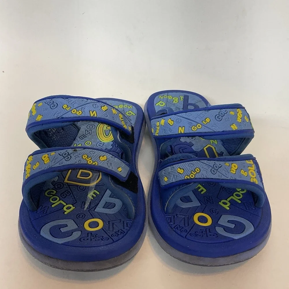 GP‎  Slides Little Boys Size 28 Navy Blue Sandals Slip On Shoes Lightweight